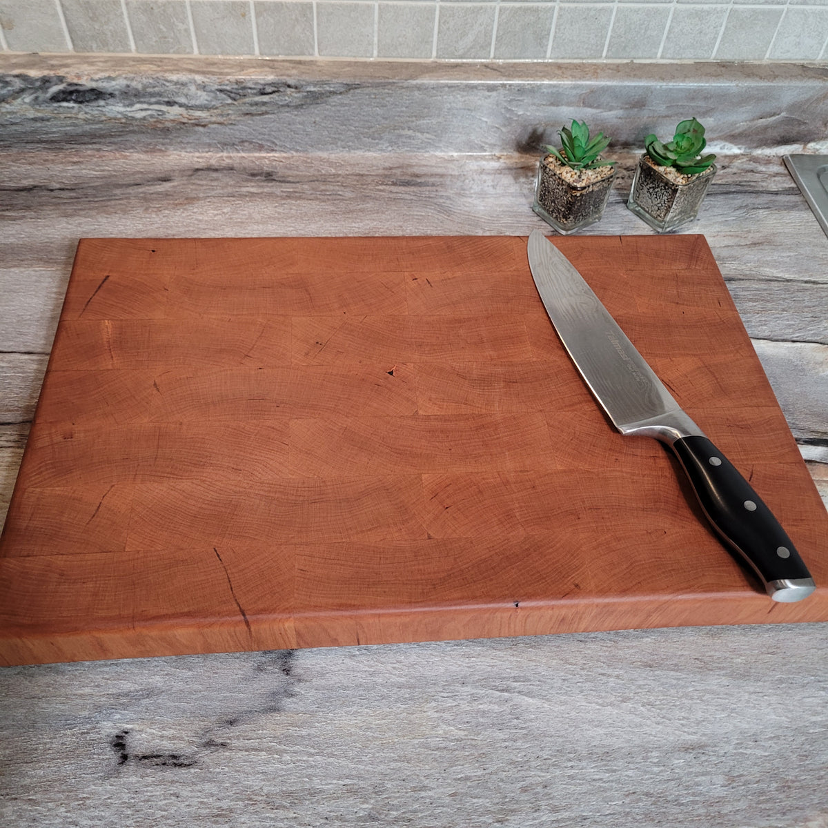 Cherry End authentic Grain Cutting Board