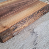 Walnut Live Edge 13" x 11" Charcuterie Board  w/Stand (B)