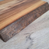 Walnut Live Edge 13" x 11" Charcuterie Board  w/Stand (C)