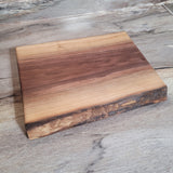 Walnut Live Edge 13" x 11" Charcuterie Board  w/Stand (A)