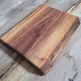 Walnut Live Edge 13" x 11" Charcuterie Board  w/Stand (B)