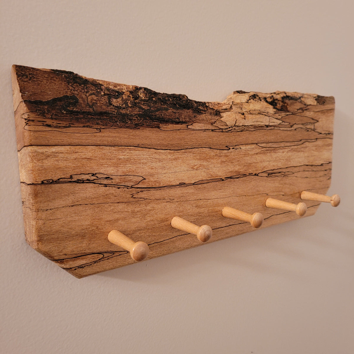 Spalted Maple Wood Magnetic Knife Holder – LLB WoodWorx