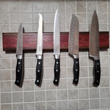 Purpleheart Wood Magnetic Knife Holder