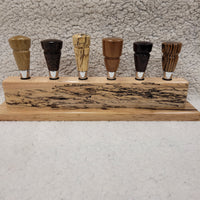 Spalted Maple Bottle Stopper Display Stand