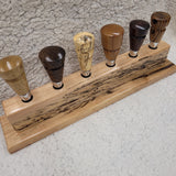 Spalted Maple Bottle Stopper Display Stand