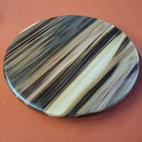 14" Rainbow Poplar Wood Lazy Susan