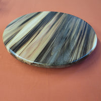 14" Rainbow Poplar Wood Lazy Susan