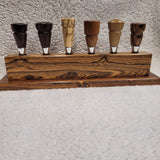 Bocote Wood Bottle Stopper Display Stand