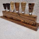 Bocote Wood Bottle Stopper Display Stand