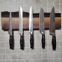 Walnut Live Edge Magnetic Knife Holder