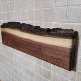  Walnut Live Edge Magnetic Knife Holder