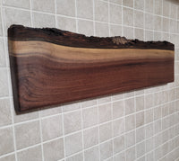 21" Walnut Live Edge Magnetic Knife Holder