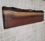 21" Walnut Live Edge Magnetic Knife Holder