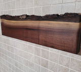 21" Walnut Live Edge Magnetic Knife Holder