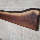 21" Walnut Live Edge Magnetic Knife Holder