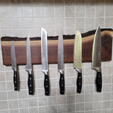 21" Walnut Live Edge Magnetic Knife Holder