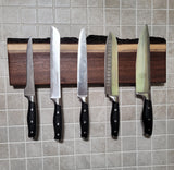 Black Walnut Magnetic Knife Holder