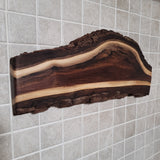 15" Walnut Live Edge Magnetic Knife Holder