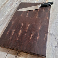 Burmese Teak / Walnut End Grain Cutting Board