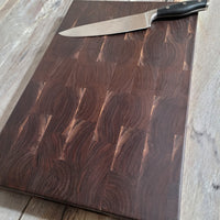 Burmese Teak / Walnut End Grain Cutting Board