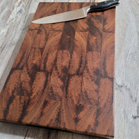 Burmese Teak / Walnut End Grain Cutting Board