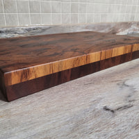 Burmese Teak / Walnut End Grain Cutting Board