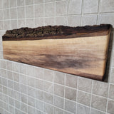 Premium Walnut Full Live Edge Magnetic Knife Holder ( C )