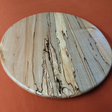 16" Spalted Maple Wood Lazy Susan