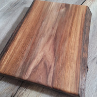 Walnut Live Edge 13" x 11" Charcuterie Board  w/Stand (D)