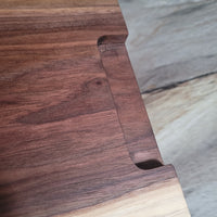Walnut Live Edge 13" x 11" Charcuterie Board  w/Stand (D)