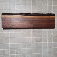 Black Walnut Full Live Edge Magnetic Knife Holder (J)