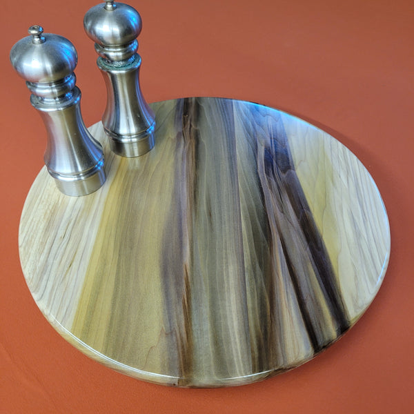 16" Rainbow Poplar Wood Lazy Susan