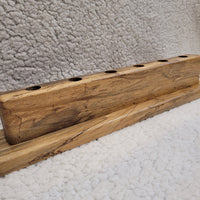 Spalted Tamarind Wood Wine Bottle Stopper Display Stand