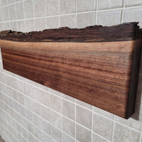 Black Walnut Full Live Edge Magnetic Knife Holder (A)