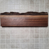 Black Walnut Full Live Edge Magnetic Knife Holder (C)