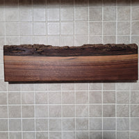 Black Walnut Full Live Edge Magnetic Knife Holder (D)