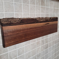 Black Walnut Full Live Edge Magnetic Knife Holder (E)