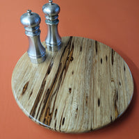 16" Black Limba Wood Lazy Susan (A)