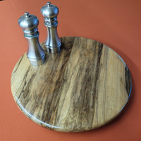 16" Black Limba Wood Lazy Susan (B)