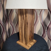 Black Limba Wood Table Lamp