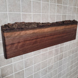 Black Walnut Live Edge Magnetic Knife Holder