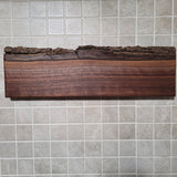 Black Walnut Full Live Edge Magnetic Knife Holder (A)