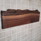 Black Walnut Full Live Edge Magnetic Knife Holder (D)