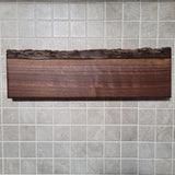 Black Walnut Full Live Edge Magnetic Knife Holder (A)