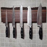 Black Walnut Live Edge Magnetic Knife Holder (B)