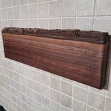 Black Walnut Full Live Edge Magnetic Knife Holder (C)