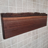 Black Walnut Full Live Edge Magnetic Knife Holder (E)