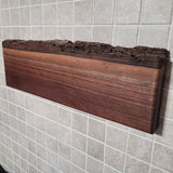 Black Walnut Full Live Edge Magnetic Knife Holder (E)