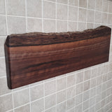 Black Walnut Full Live Edge Magnetic Knife Holder (F)