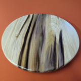 16" Rainbow Poplar Wood Lazy Susan (A)